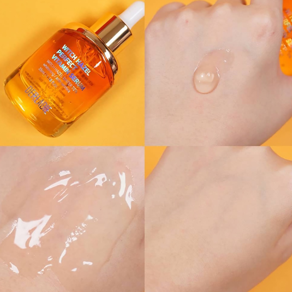 Tinh Chất Giảm Mụn DERLADIE Witch Hazel Perfect Vitamin Serum ngừa mụn, giảm thâm, làm đầy sẹo rỗ 35ml