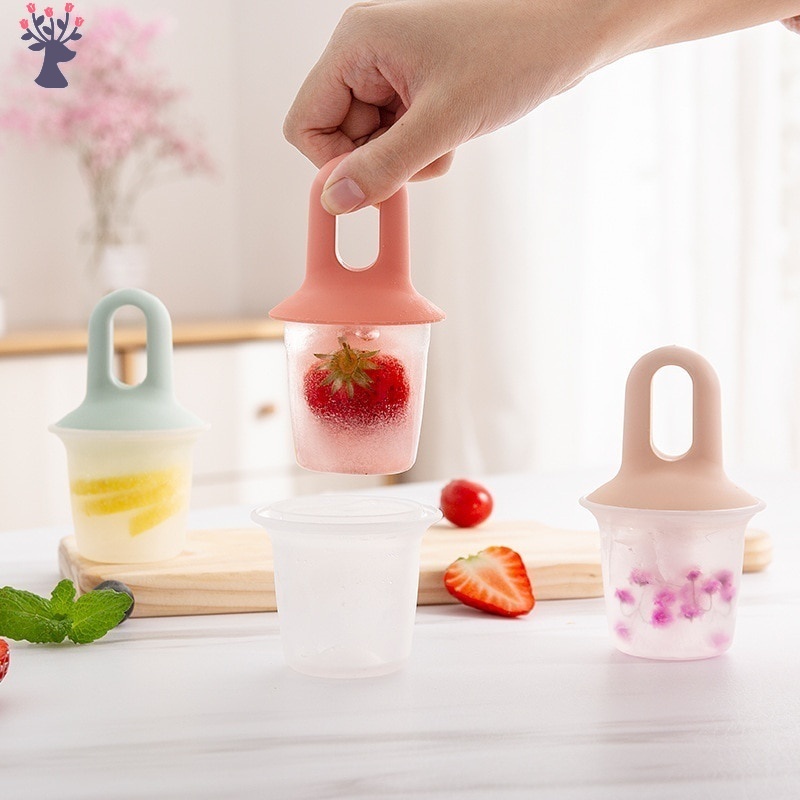 Silicone Khuôn Silicon Làm Kem Cây Mini Diy Tiện Dụng Cho Nhà Bếp
