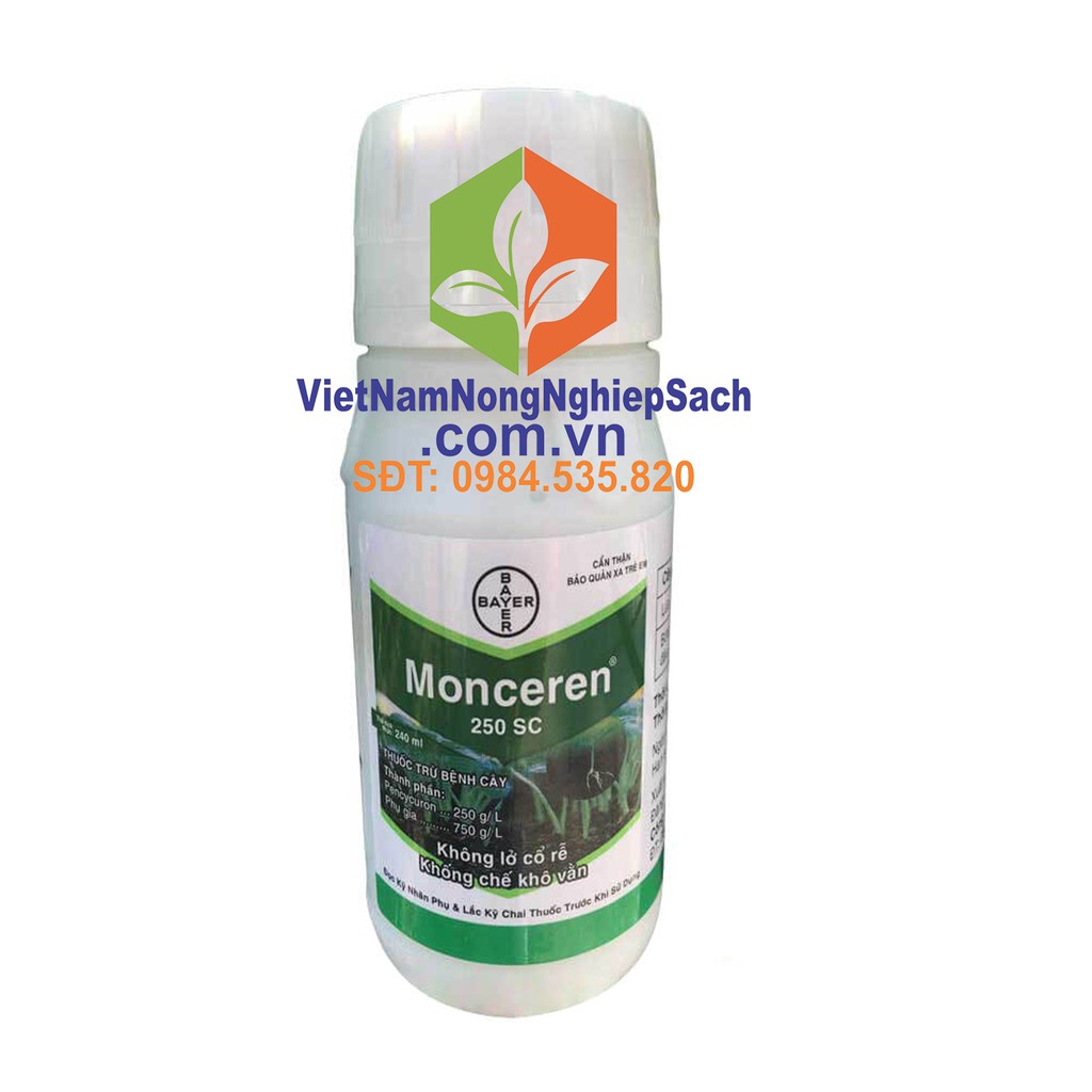 CHAI 240ML MONCEREN 250SC TRỪ NẤM BỆNH CHO CÂY TRỒNG