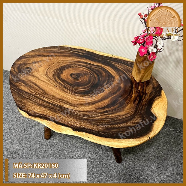 BÀN TRÀ, SOFA GỖ ME TÂY TỰ NHIÊN - VÂN GỖ SIÊU ĐẸP KR20160