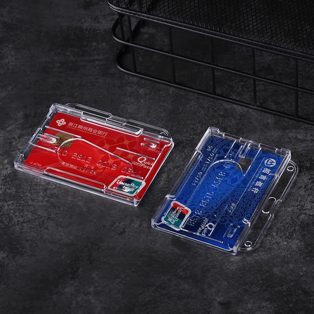 PISTA Set 1 / 3 Bao Đựng Thẻ ID Hai Mặt Đa Năng