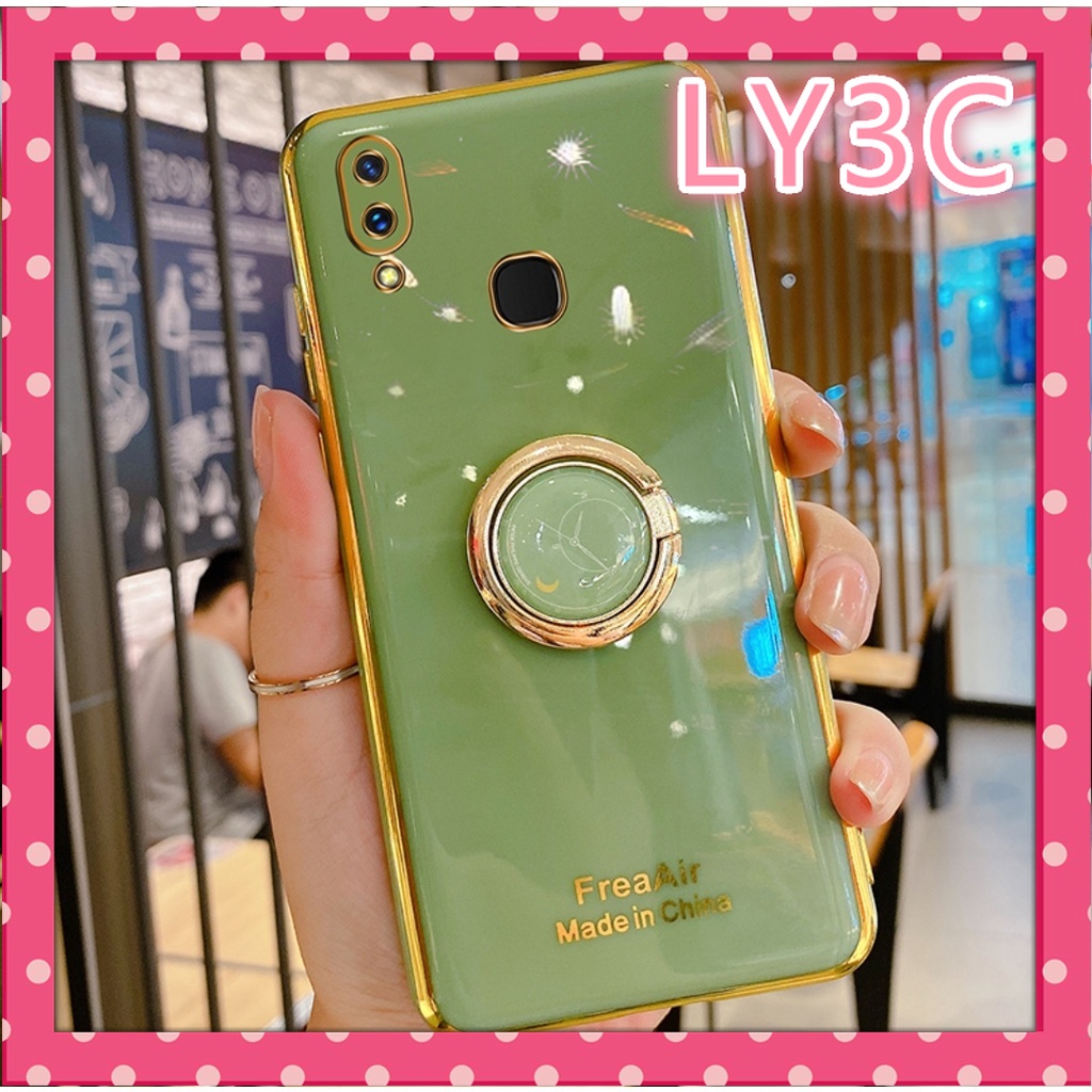 Ốp Điện Thoại Mềm Có Nhẫn Đỡ Mạ Điện Cho huawei nova 3i 4e 2 2s 3 3e 4 5 5t 5pro