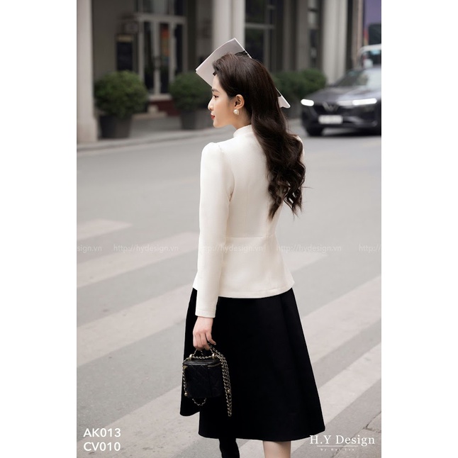 Áo cách điệu nơ lệch- AK013