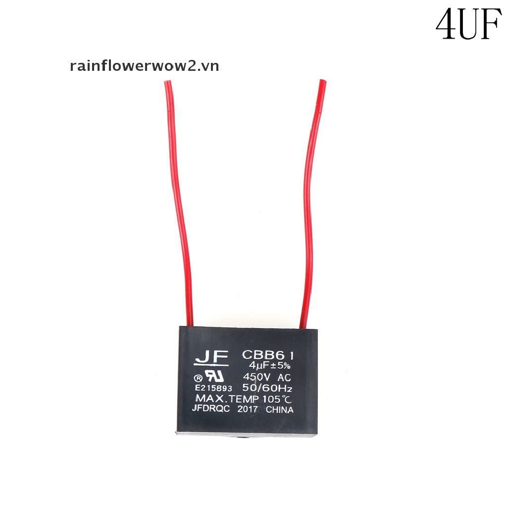 Tụ Điện Động Cơ Quạt Trần CBB61 450V 1-10uF