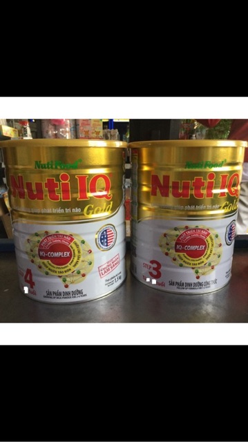 Sữa Bột Nuti IQ Gold 3, 4  (1,5kg) Date 2022