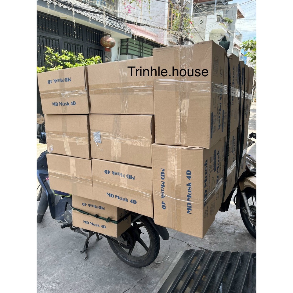 Thùng 300 cái khẩu trang kf94 MD màu trắng, xám kháng khuẩn lọc bụi mịn