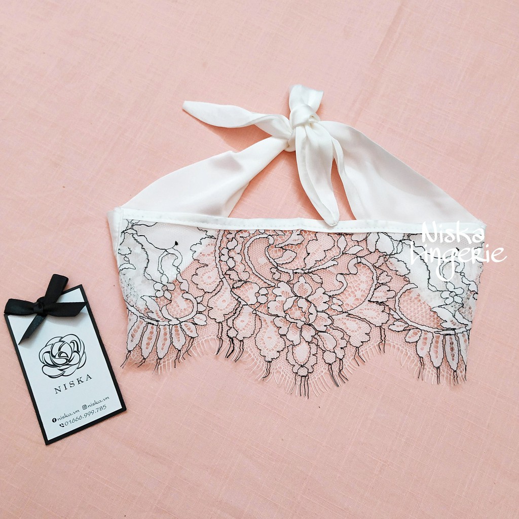 Bộ ngủ ren phối satin - Mã B105