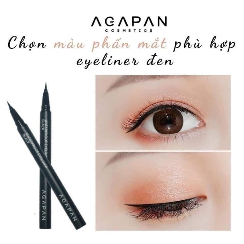 [Chuẩn Auth] Kẻ mắt dạ không lem, không trôi Agapan Waterproof Eyeliner Black