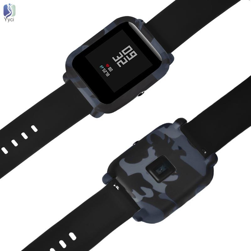 Yy Slim Frame Silicone Case Cover Protect Shell Bumper Case for Huami Amazfit Bip Younth Watch @VN