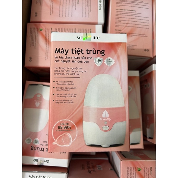 Máy tiệt trùng Cốc nguyệt san bảo hành 1 đổi 1 trong 12 tháng