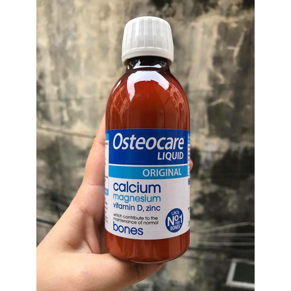 Canxi Sữa Osteocare UK - Canxi Nước Osteocare 200ML Dùng Được Cho Trẻ Từ 3 Tuổi, Mẹ Bầu Bí, Sau Sinh, Người Già