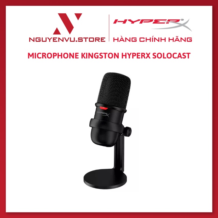 Micro thu âm HyperX SoloCast - Microphone Gaming - Hàng Chính Hãng