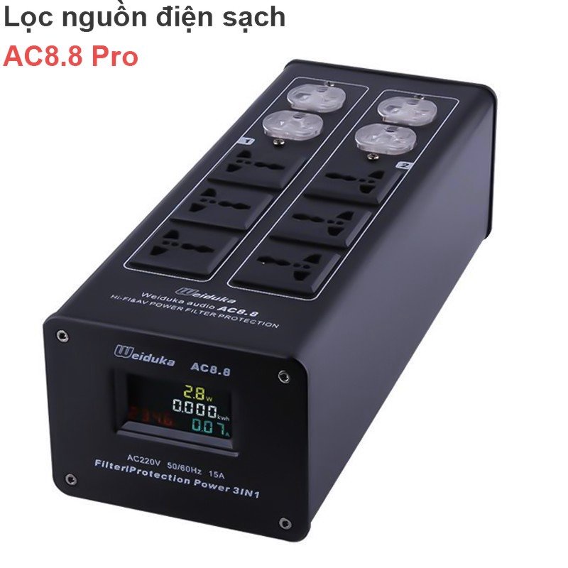 BỘ Ổ CẮM LỌC NGUỒN ĐIỆN SẠCH HIFI BẢO VỆ QUÁ DÒNG CHO THIẾT BỊ ÂM THANH AMPLIFIER LOA