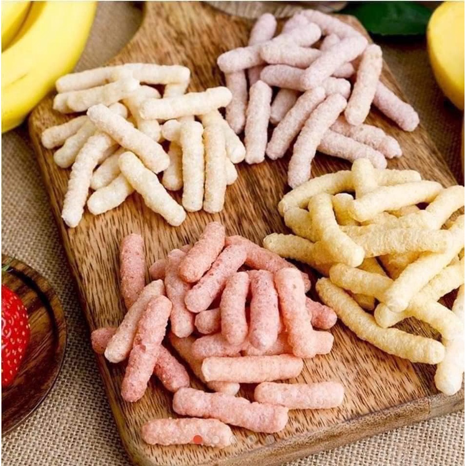 Bánh gạo hữu cơ hình que Momsmi 6m Hàn Quốc date 9/2024