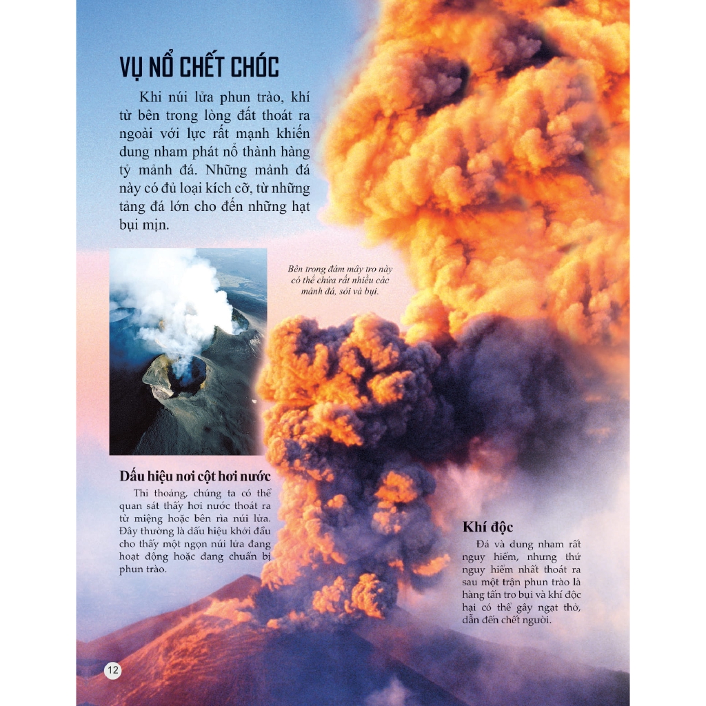 Sách - Bách Khoa Tri Thức Về Khám Phá Thế Giới Cho Trẻ Em - Volcano - Núi Lửa