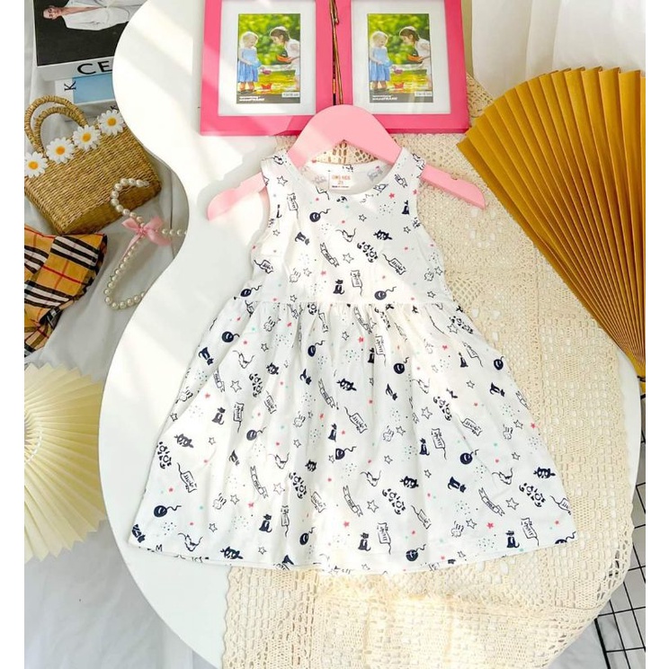 Váy cotton cho  bé 1-6 tuổi