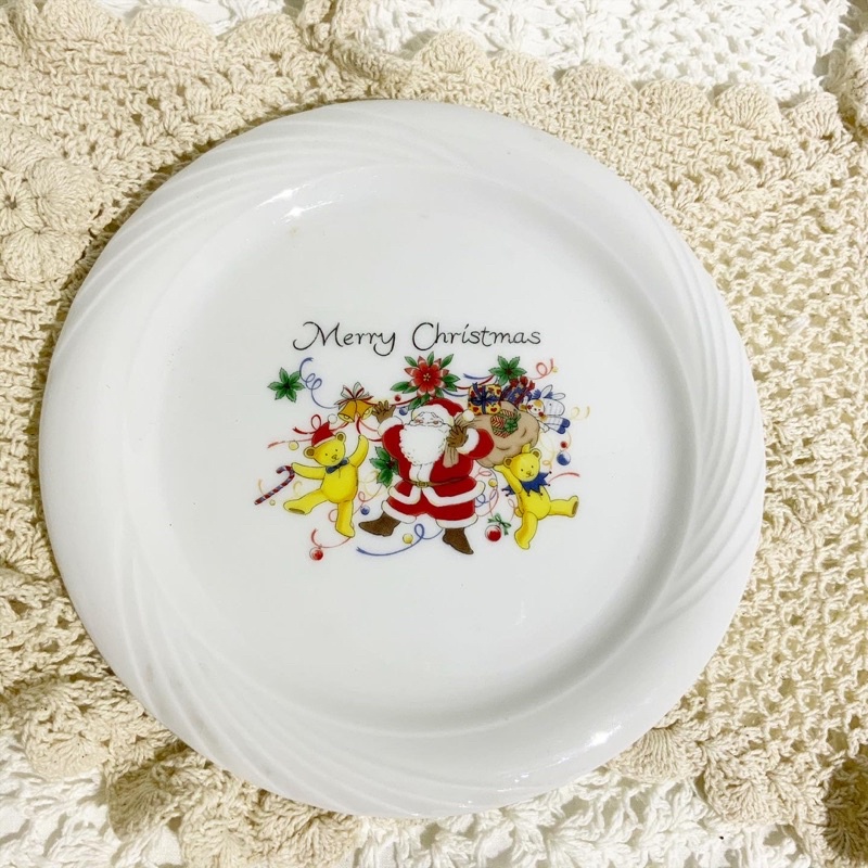 Dĩa sứ Nhật noel giáng sinh - gốm sứ hoạt hình dễ thương phong cách nhật bản