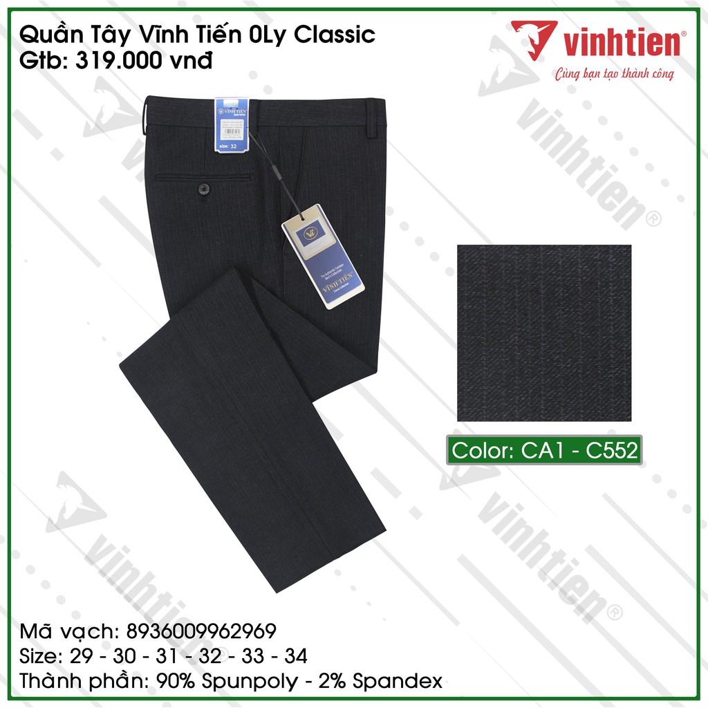 Quần Tây Công Sở Nam 0ly Classic Vĩnh Tiến 319 | BigBuy360 - bigbuy360.vn