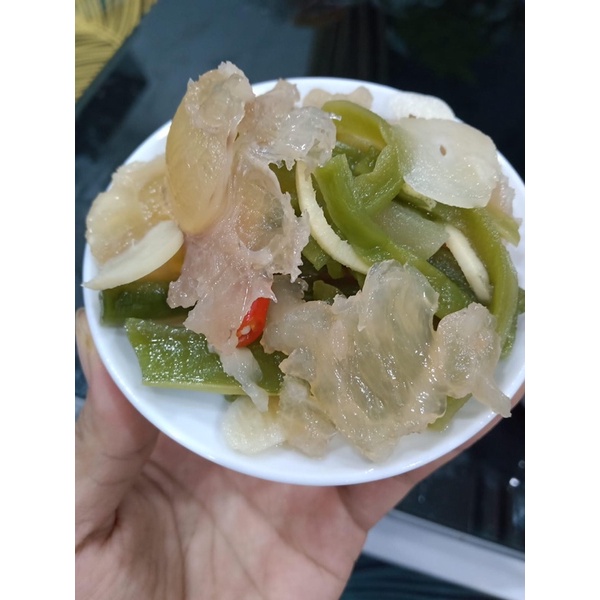 Gân bò muối rau tiến vua hộp 1kg