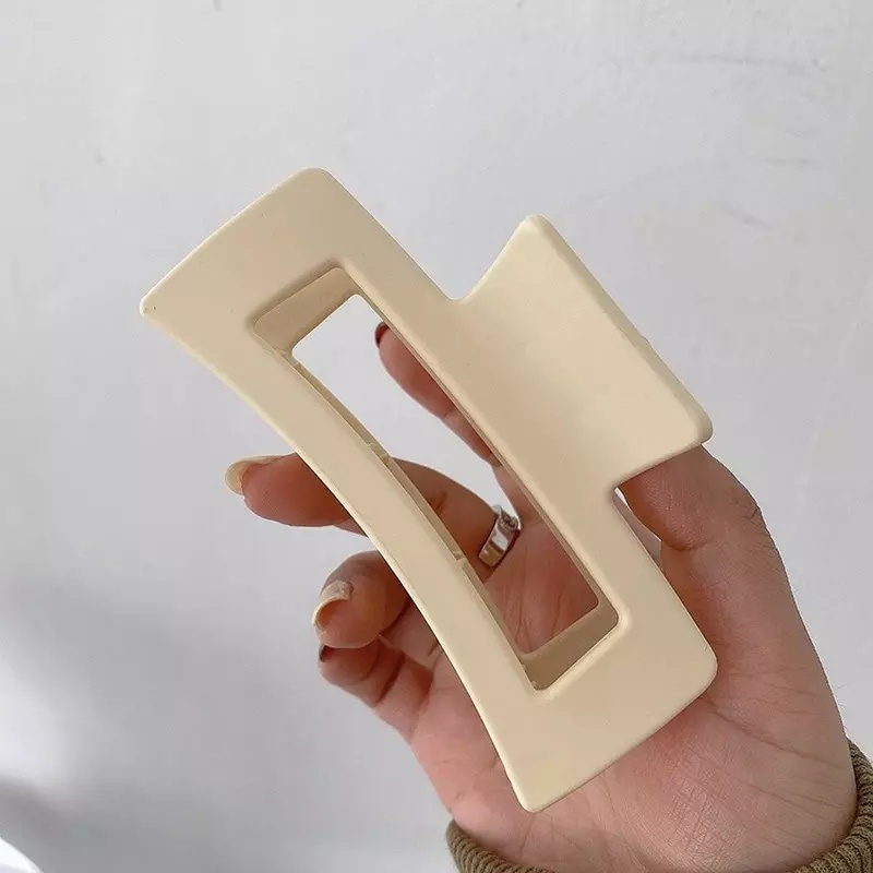 Giá Đỡ Kẹp Tóc Càng Cua / Kẹp Tóc Đuôi Ngựa Bằng Acrylic Nhám Màu Kẹo Ngọt Phong Cách Vintage