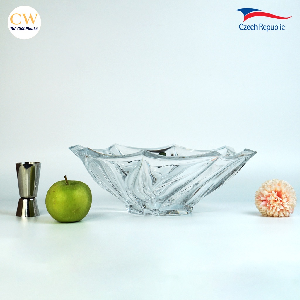 Âu Thố Hoa Quả Pha Lê Tiệp Khắc Bromelias D30 Crystal Bohemia Cao Cấp