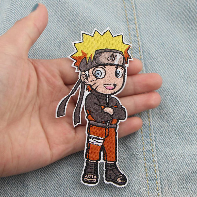 Miếng dán thêu họa tiết anime naruto độc đáo trang trí quần áo