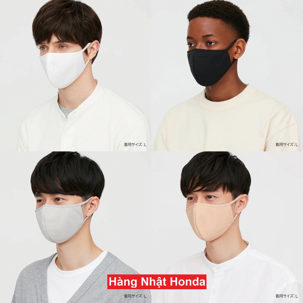 [Auth Uniqlo] Khẩu trang AIRism Uniqlo Túi 3 chiếc có thể giặt được