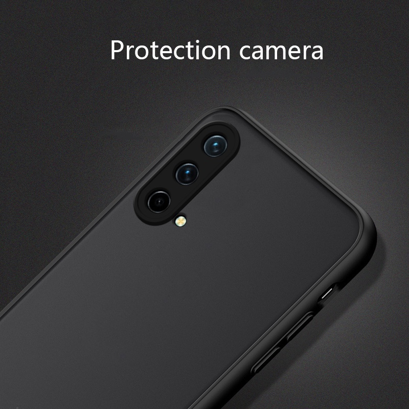 Ốp điện thoại mặt kính cường lực trong suốt chống rơi cho Oneplus Nord CE 5G