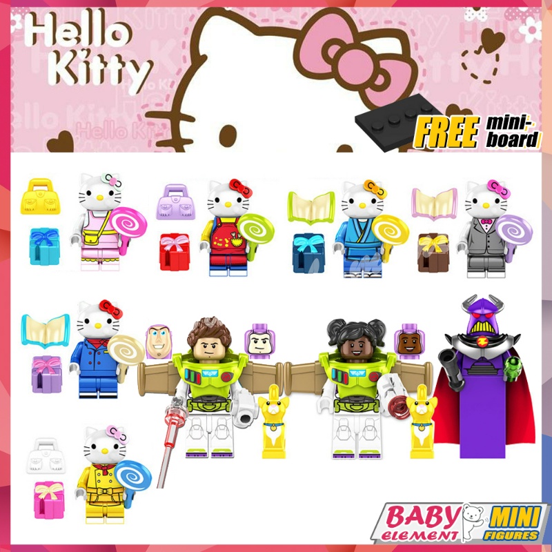 Mô Hình Đồ Chơi Mini 9 Loại Nhân Vật Hoạt Hình Quỷ Cứu Nhân Hello Kitty Buzz Lightyear Izzy Hawthorne Zach KF6166