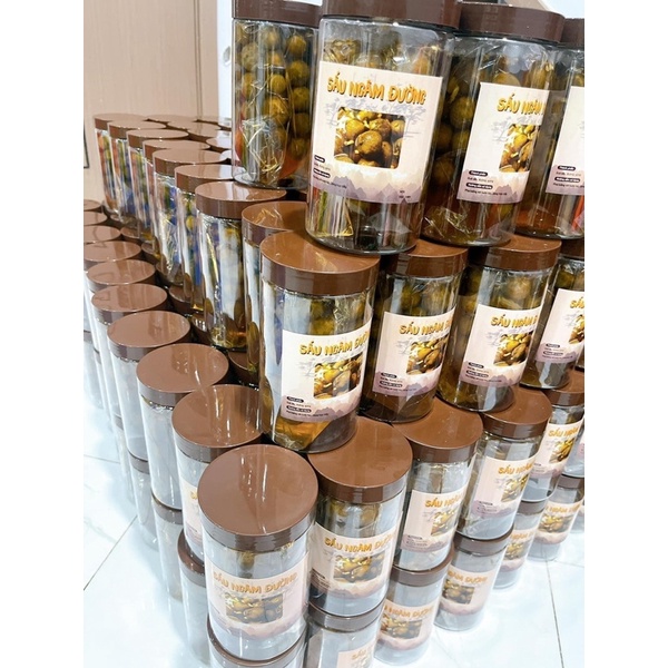 Sấu non ngâm đường gừng nhà làm thơm ngon hũ 1kg