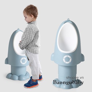 |Baongubaby| Bô cho bé trai đi vệ sinh Holla - bô vệ sinh đứng, treo tường cho bé trai hình tên lửa