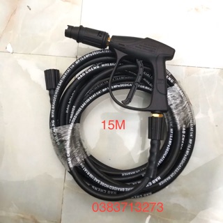 Dây rửa xe cao áp 15m + súng