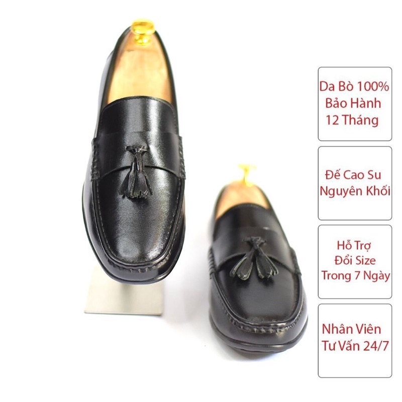 Giày Lười Nam Cao Cấp Da Bò - Giày Mọi Nam - Khâu Đế Chắc Chắn - Bảo hành 12 tháng tại Adam store