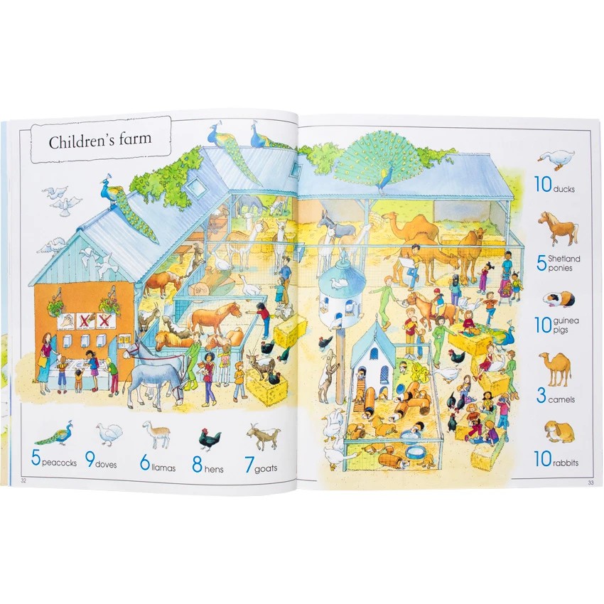 Sách tìm kiếm Big Book of Things to Spot Usborne cho bé từ 3 tuổi