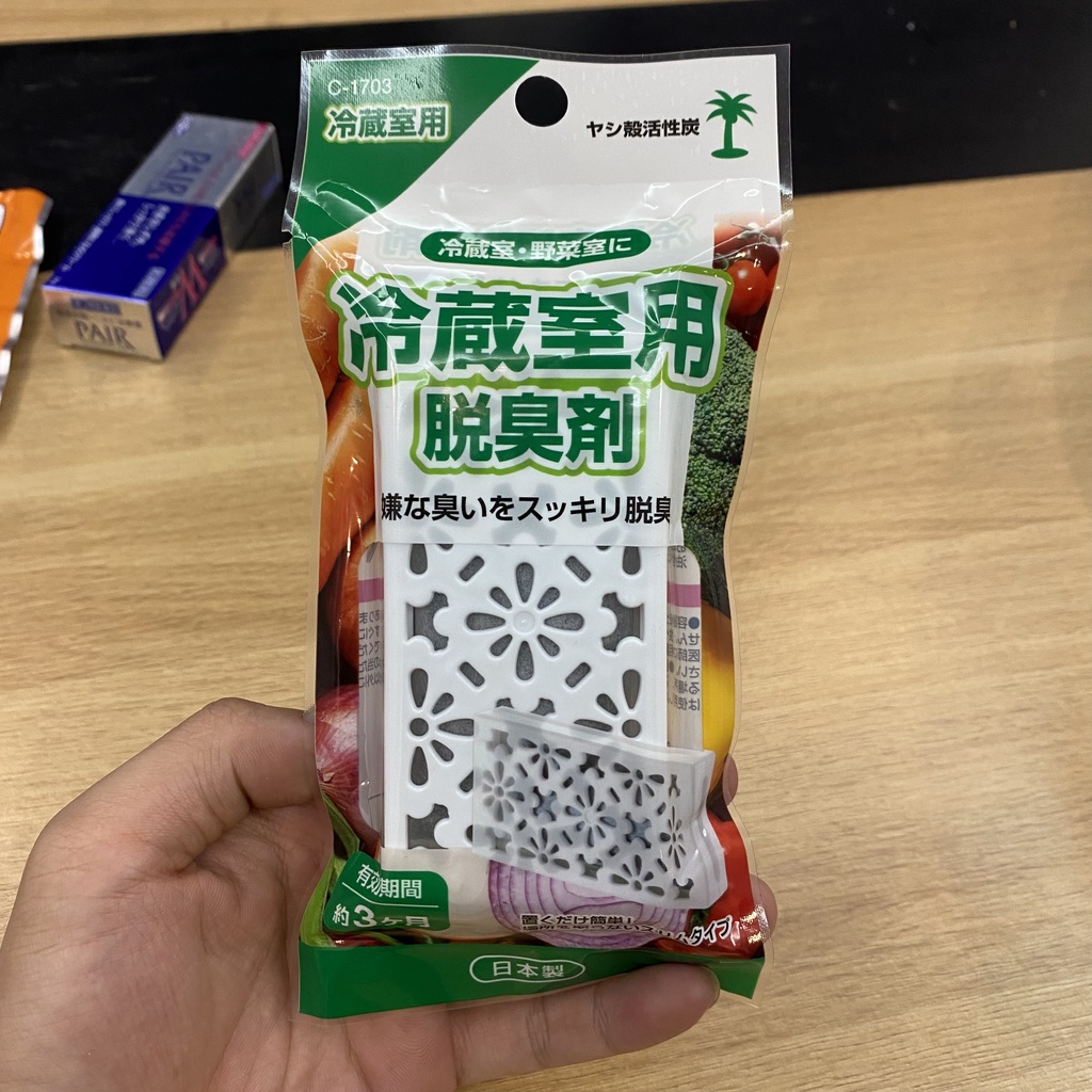 [Hỏa Tốc HN] Miếng khử mùi tủ lạnh, ngăn mát than hoạt tính FUDO 10g Nội địa Nhật Bản