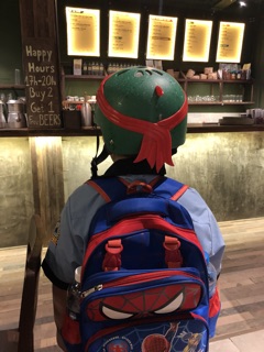 Nón bảo hiểm ninja rùa cho bé