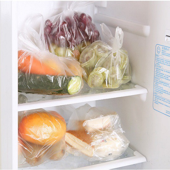 [Tổng Kho Sỉ] Cuộn 100 Túi Nilon CÓ QUAI Đựng Thực Phẩm Cất Để Tủ Lạnh