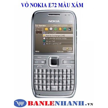 VỎ NOKIA E72 MÀU XÁM LÔNG CHUỘT [VỎ ZIN, XỊN]