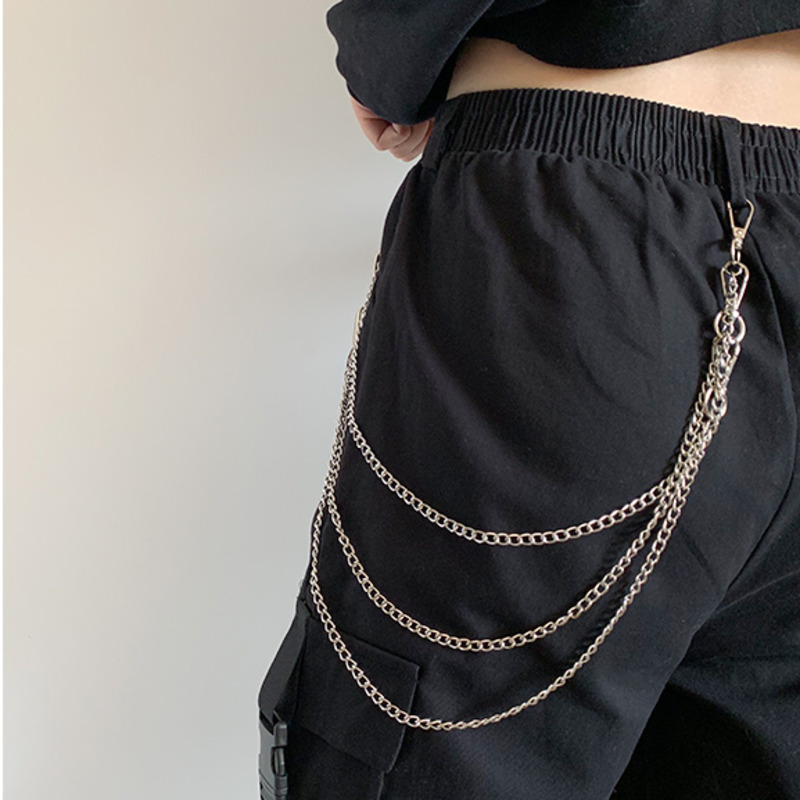 Dây Xích Kim Loại Trang Trí Quần Jean 2301 Phong Cách Hiphop Thời Trang