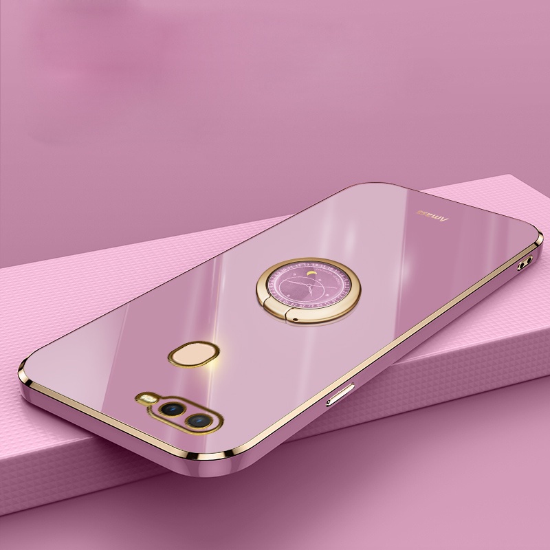 Ốp Điện Thoại silicone Mềm Chống Sốc Có Giá Đỡ Cho OPPO F9 a7 a5s a12 a3s a12e F11 PRO A5 2020 OPPO A9 2020 A53 OPPO F5