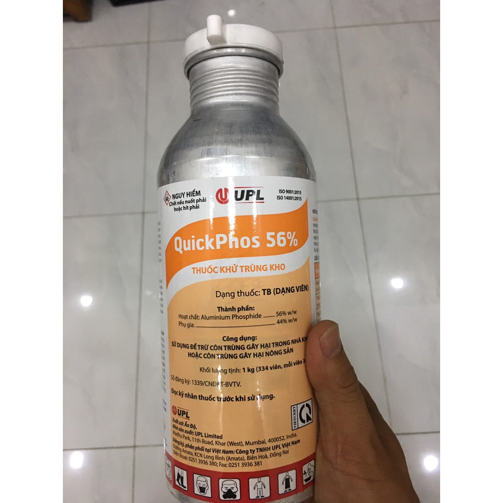 Quickphos 56 . Thuốc khử trùng kho, xông kho, diệt các loại ấu trùng