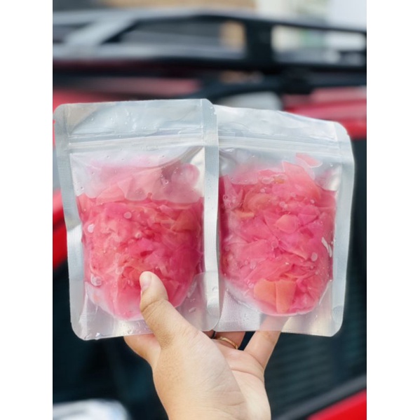 Giá 1 túi 200gr gừng hồng ăn kèm món sashimi