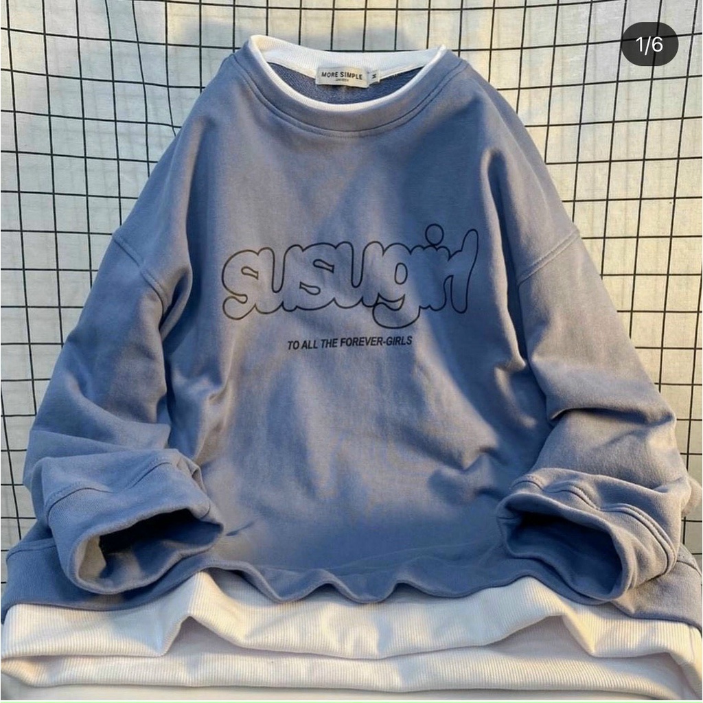Order Áo Sweater xanh biển