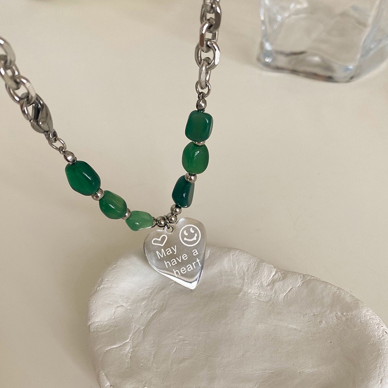 Vòng cổ Mặt Chữ Love Đính Đá Thời Trang Hàn Quốc