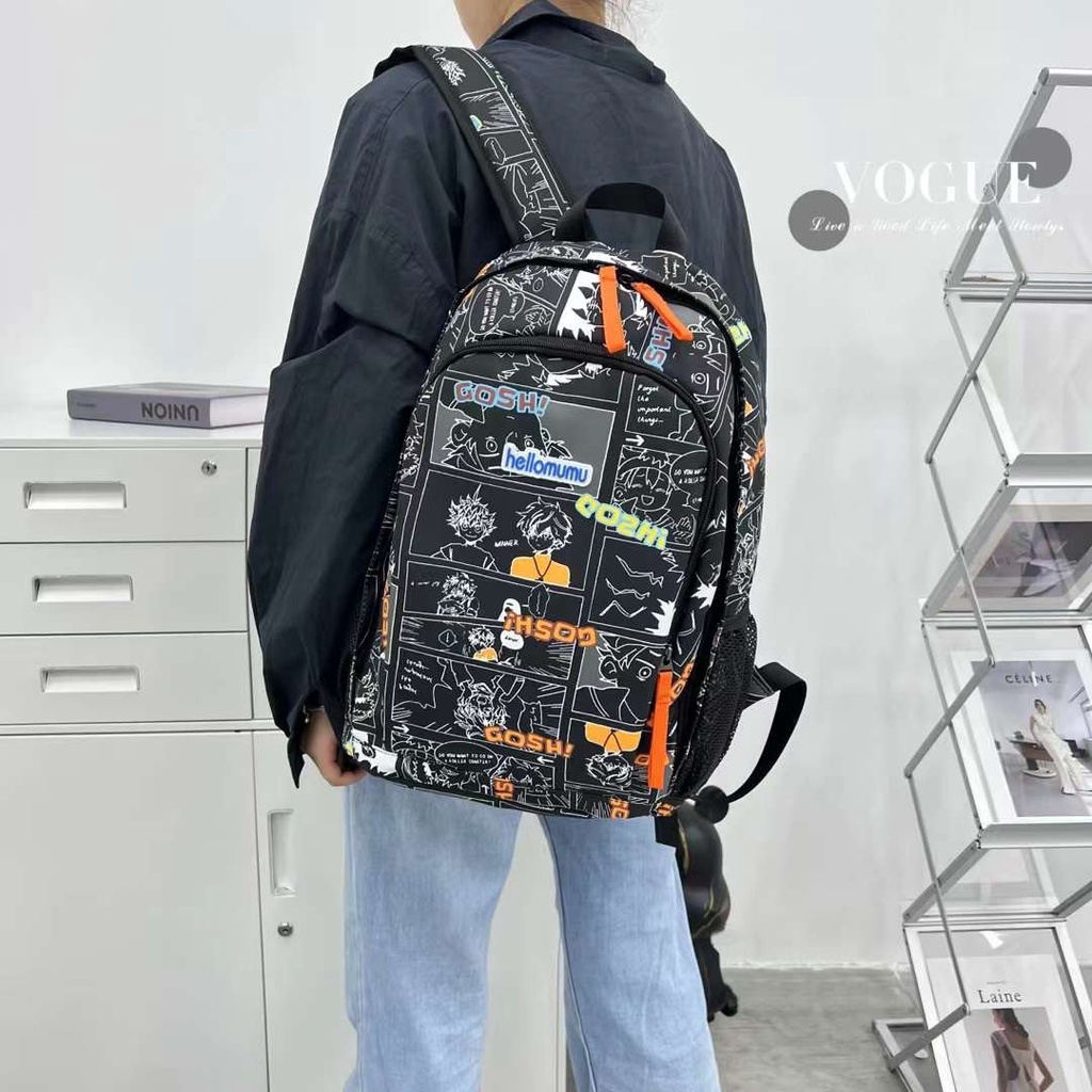 Balo nam nữ đi học thời trang unisex họa tiết manga anime phong cách nhật hàn YY3003