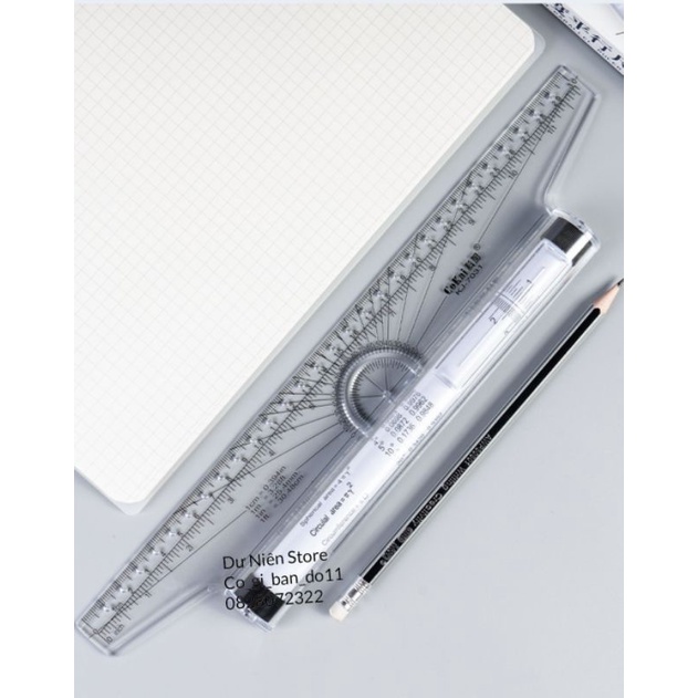 Thước Vẽ Kỹ Thuật Đa Năng Có Trục Lăn 30cm.
