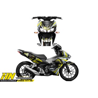 Tem Trùm Winner X Vàng Xám HRC Snap on