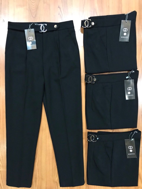 Quần baggy vải Vitex có đai chữ X hàng VNXK