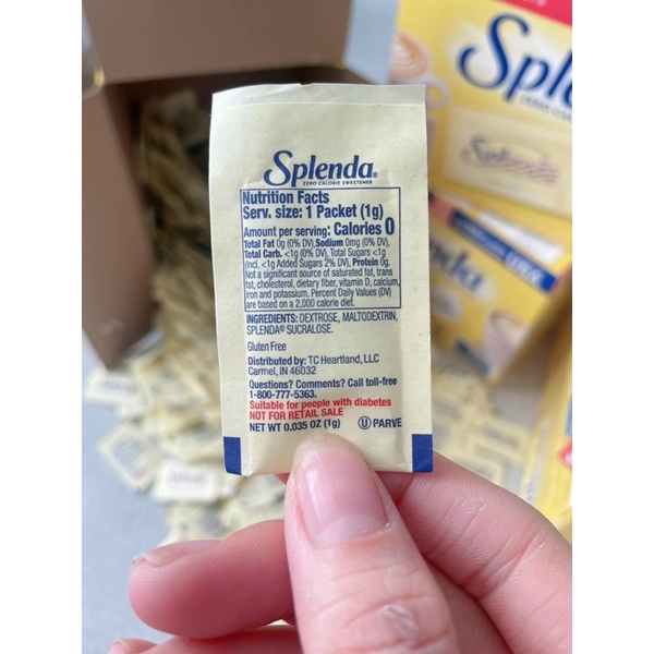 Đường ăn kiêng nhập khẩu mỹ splenda