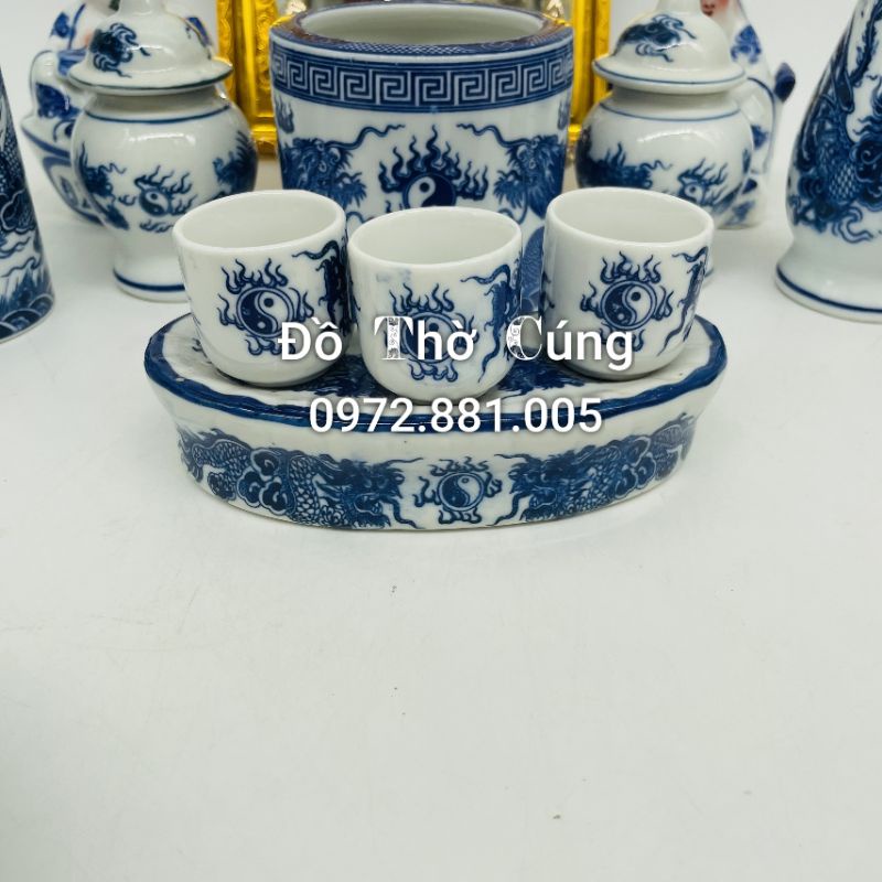 Chén thờ men lam ( 1 chiếc )